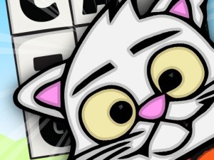 Cat Strapped Word Puzzle Game