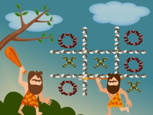 Tic Tac Toe Stone Age Online Game