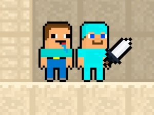 Noob vs Pro Sand Island Adventure Game