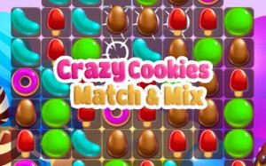 Crazy Cookies Match & Mix Puzzle Online Game